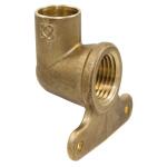 Everbilt 1/2 in. Forged Bronze 90-Degree Cup x FIP High-Set Drop Elbow Fitting