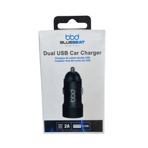 Blue Beat Digital Dual USB Car Charger 2.0A