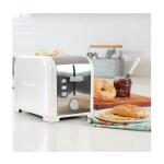 Kenmore 2-Slice Stainless Steel Toaster, White & Silver