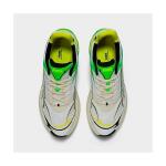 Men's Puma Velophasis Casual Shoes Warm White/Yellow Burst/Parakeet Green Size 8 1/2