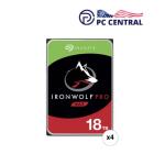 Seagate 18TB IronWolf Pro 7200 rpm SATA III 3.5" Internal NAS HDD (CMR, Retail, 4-Pack) 