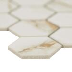 MSICalacatta Gold Hexagon 12 in. x 13 in. Matte Porcelain Mosaic Tile (0.99 .sq. ft. / Each) (CALGLD-2HEXM)