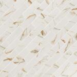 MSICalacatta Gold Subway 12 in. x 12 in. Matte Porcelain Mosaic Floor and Wall Tile (0.93 sq. ft./Each) (PT-CALGLD-2X6M)