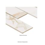 MSICalacatta Gold Subway 12 in. x 12 in. Matte Porcelain Mosaic Floor and Wall Tile (0.93 sq. ft./Each) (PT-CALGLD-2X6M)