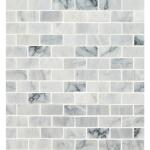 MSICarrara Classique Brick 12 in. x 12 in. Honed Marble Mesh-Mounted Mosaic Wall Tile (0.97 sq. ft./Each) (CAR-1X2H-5)