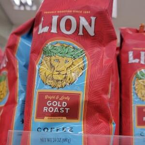 Lion Coffee Gold Roast Ground Coffee, 24 oz