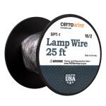 Cerrowire 25 ft. 18/2 Stranded Copper Lamp Wire - Black