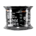 Cerrowire Gauge Black Solid Copper THHN Wire 500 ft. 13