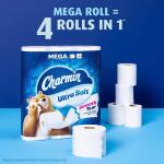 Charmin Ultra-Soft Smooth Tear Toilet Paper, 4 Mega Rolls (224 Sheets Each) (003077208806)