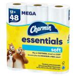 Charmin Essentials Soft Toilet Paper (12 Mega Rolls) (003077203154)