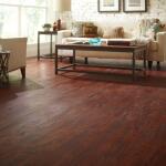 TrafficMasterCherry 4 MIL x 6 in. W x 36 in. L Grip Strip Water Resistant Luxury Vinyl Plank Flooring (24 sqft/case) (12012)