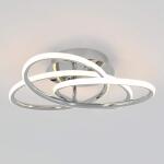 Artika Swirl Butterfly 16 in. 1-Light Modern LED Flush Mount Ceiling Light Fixture with Chrome Finish for Kitchen or Bedroom (FM-SB-HD2CR)