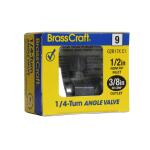 BrassCraft1/2 in. FIP Inlet x 3/8 in. Compression Outlet 1/4-Turn Angle Valve (G2R17X C1)