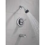 Delta Foundations Single-Handle 1-Spray Tub and Shower Faucet in Chrome (Valve Included)