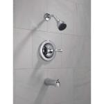 Delta Foundations Single-Handle 1-Spray Tub and Shower Faucet in Chrome (Valve Included)