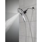 Delta In2ition Two-in-One 4-Spray 6 inch Dual Wall Mount Fixed and Handheld Shower Head, Chrome