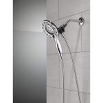 Delta In2ition Two-in-One 4-Spray 6 inch Dual Wall Mount Fixed and Handheld Shower Head, Chrome