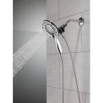 Delta In2ition Two-in-One 4-Spray 6 inch Dual Wall Mount Fixed and Handheld Shower Head, Chrome