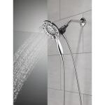 Delta In2ition Two-in-One 4-Spray 6 inch Dual Wall Mount Fixed and Handheld Shower Head, Chrome