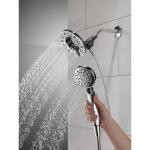 Delta In2ition Two-in-One 4-Spray 6 inch Dual Wall Mount Fixed and Handheld Shower Head, Chrome