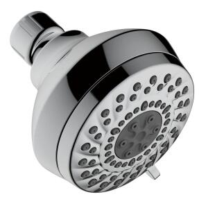 Delta 3-Spray Patterns 1.75 GPM 3.63 inch Wall Mount Fixed Shower Head, Chrome