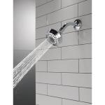 Delta 3-Spray Patterns 1.75 GPM 3.63 inch Wall Mount Fixed Shower Head, Chrome