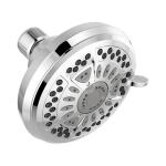 Delta 6-Spray Patterns 1.75 GPM 4.38 in. Wall Mount Fixed Shower Head in Chrome (75641)