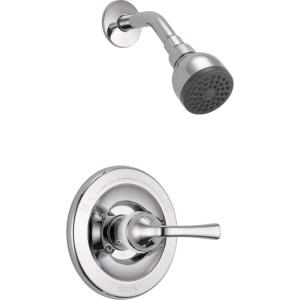 Delta Foundations 1-Spray Shower Faucet Single-Handle in Chrome (Valve Included)