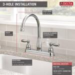 Delta Foundations Chrome 2-Handle Standard Kitchen Faucet (21987LF)