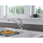 Delta Foundations Single-Handle Kitchen Faucet in Chrome – Standard Model (B1310LF)