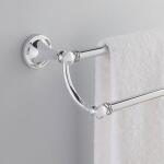 Delta Silverton 24 inch Wall Mount Double Towel Bar Bath Hardware Accessory in Polished Chrome