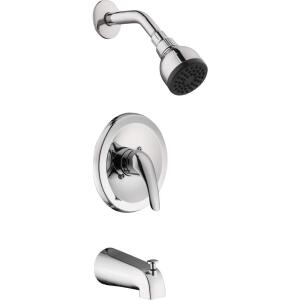 Glacier Bay Aragon Single-Handle 1-Spray Tub and Shower Faucet in Chrome (Valve Included)