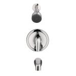 Glacier Bay Aragon Single-Handle 1-Spray Tub and Shower Faucet in Chrome (Valve Included)