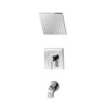 Glacier Bay Modern Single-Handle 1-Spray Tub and Shower Faucet 1.8 GPM in Chrome (Valve Included)