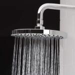 Glacier Bay 1-Spray Pattern 8 inch Single Wall Mount Fixed Rain Shower Head, Chrome