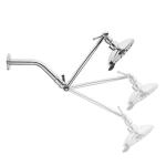 Glacier Bay Elite 3-Spray Patterns with 1.8 GPM 5.4 in Wall Mount Fixed Shower Head with Adjustable Shower Arm, Chrome