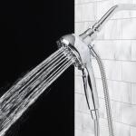 Glacier Bay Push Release 6-Spray Wall Mount Handheld Shower Head 1.8 GPM, Chrome