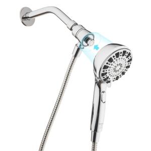 Glacier Bay Push Release 6-Spray Wall Mount Handheld Shower Head 1.8 GPM, Chrome