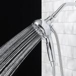 Glacier Bay Push Release 6-Spray Wall Mount Handheld Shower Head 1.8 GPM, Chrome