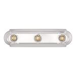 Hampton Bay 18 in. 3-Light Chrome Finish Vanity Light (RS220121L3)