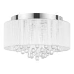 Home Decorators Collection Flenniken 15 in. Integrated LED Flush Mount Ceiling Light Fixture with Chrome and Crystal (LED-1138)