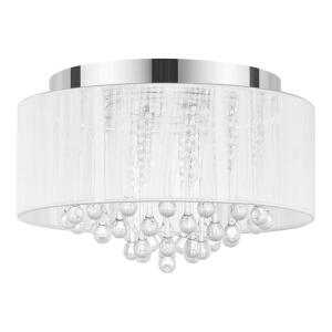 Home Decorators Collection Flenniken 15 in. Integrated LED Flush Mount Ceiling Light Fixture with Chrome and Crystal (LED-1138)