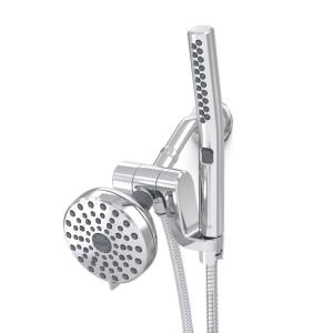 Waterpik Top-notch 12-spray 5 inch High PressureDual Shower Head and Handheld Shower Head, Chrome