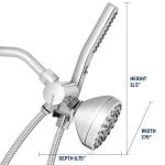 Waterpik Top-notch 12-spray 5 inch High PressureDual Shower Head and Handheld Shower Head, Chrome