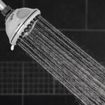 Waterpik 9-Spray 4.5 in. Single Wall Mount 1.8 GPM Fixed Shower Head, Chrome