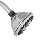 Waterpik 9-Spray 4.5 in. Single Wall Mount 1.8 GPM Fixed Shower Head, Chrome