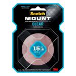 3M1 in. x 3.47 yds. Clear Indoor Permanent Double-Sided Mounting Tape (410H-MED-DC)