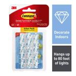 CommandClear Decorating Clips Value Pack (40 Hooks, 48 Strips) (17026CLRVPES)