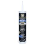 GESupreme Silicone Caulk 10.1 oz Window and Door Sealant Clear (2814816)