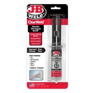 J-B Weld0.47 oz. ClearWeld Syringe Epoxy (50114H)